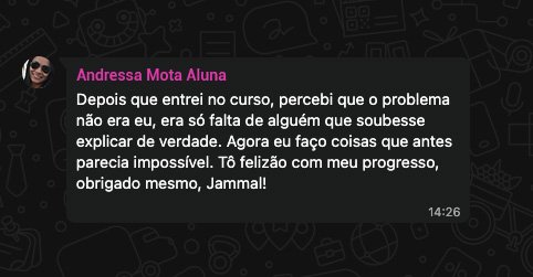 Depoimento de aluno 5